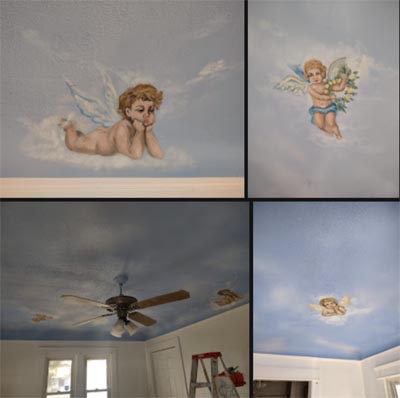 indoor ceiling painitng sky
